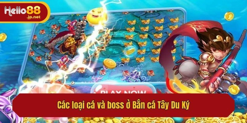 Các loại cá và boss ở Bắn cá Tây Du Ký