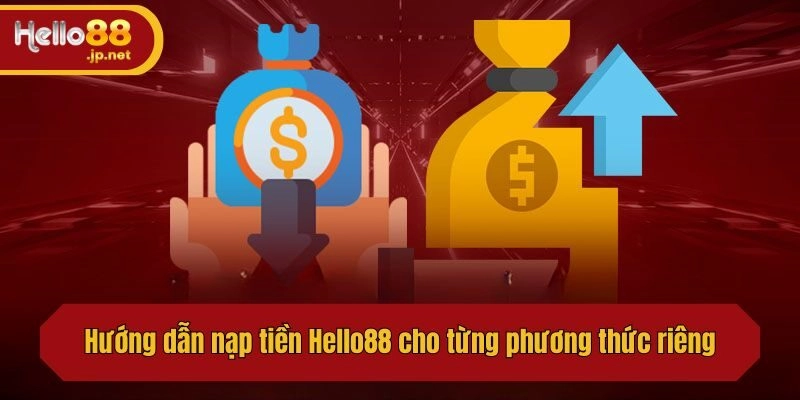 Hướng dẫn nạp tiền Hello88 cho từng phương thức riêng
